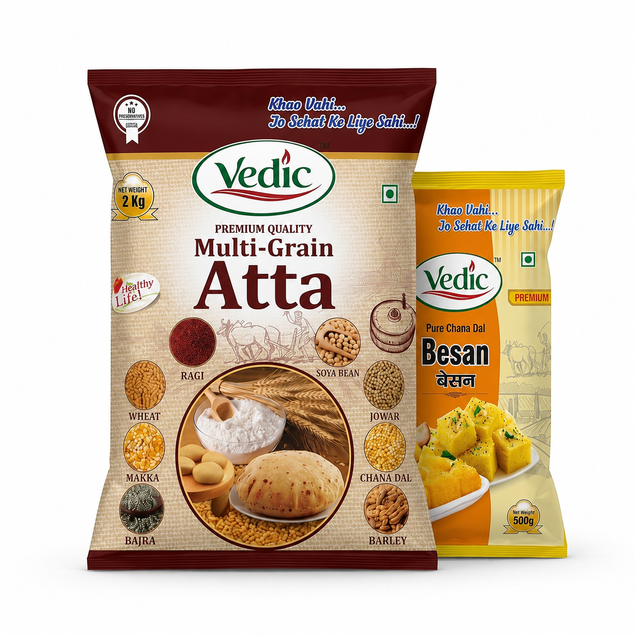 Besan  & Multi-Grain Flour - बेसन और  मल्टी-ग्रेन आटा