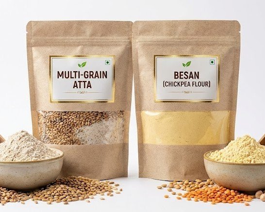 Multi-Grain Atta & Besan (मल्टी-ग्रेन आटा और बेसन)