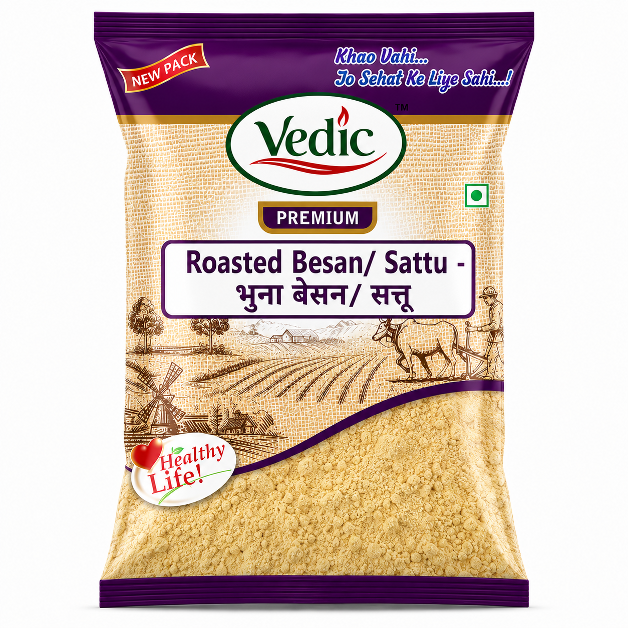 Roasted Besan/Sattu - भुना बेसन सत्तू